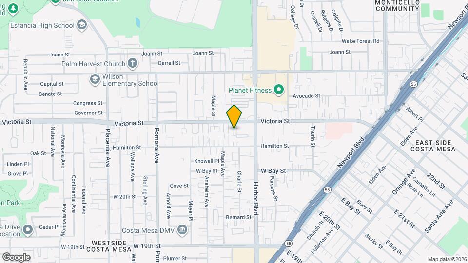 543 Victoria St Mapa y Detalles de la Ubicación