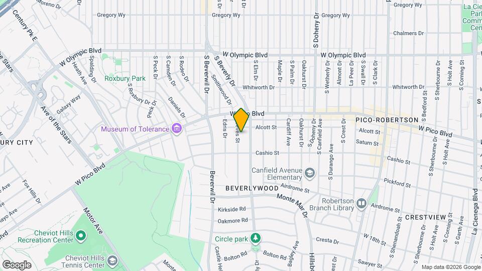 1450 Reeves St Map and Location Details