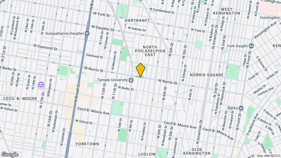 810 W Norris St Map and Location Details