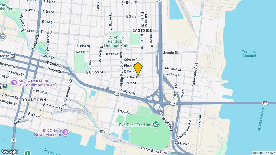 1130 Oakley St Map and Location Details