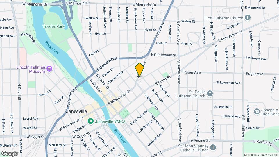 509 E Milwaukee St Map and Location Details
