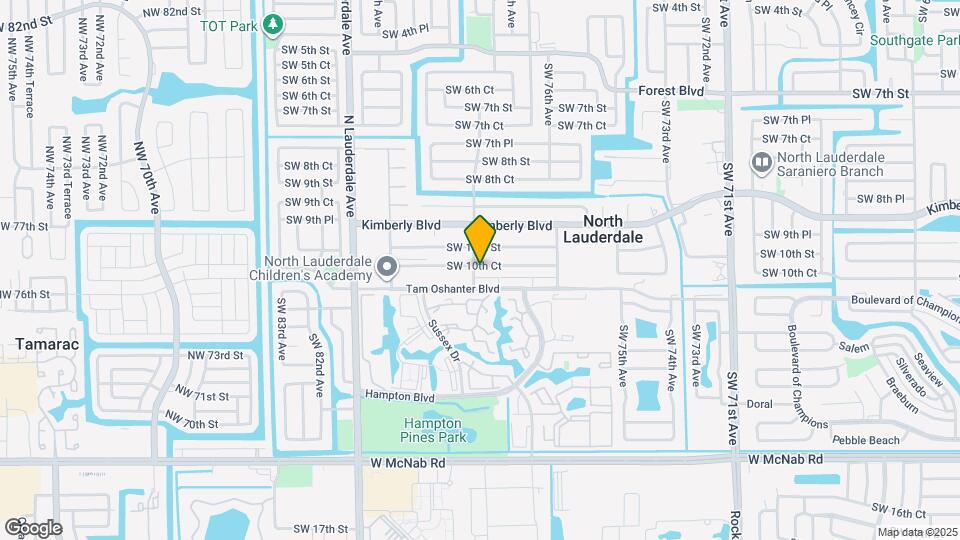 7750 SW 10th Ct Map and Location Details