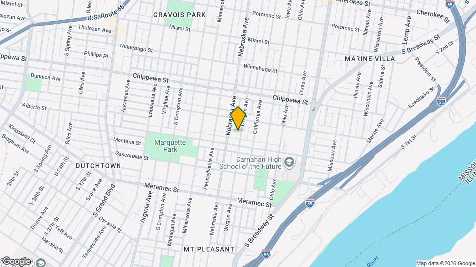 3931-3933-3933 Oregon Ave Map and Location Details