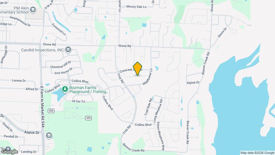 1722 Oak Glen Dr Mapa y Detalles de la Ubicación