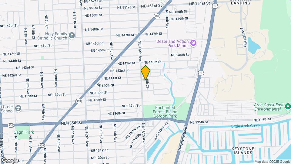 14000 NE 16th Ct Mapa y Detalles de la Ubicación