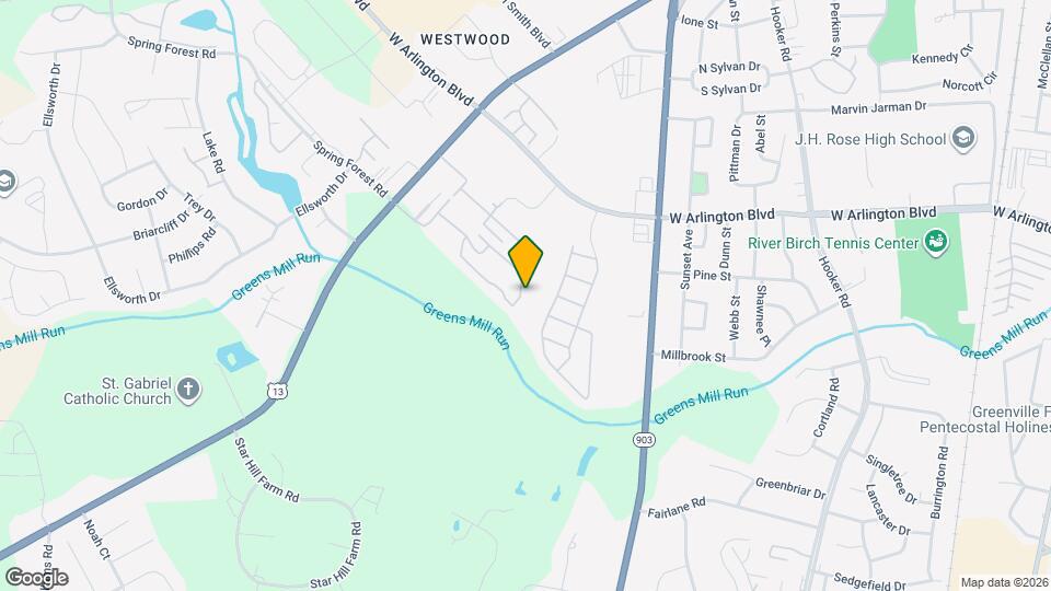 1233 Cross Creek Cir Map and Location Details