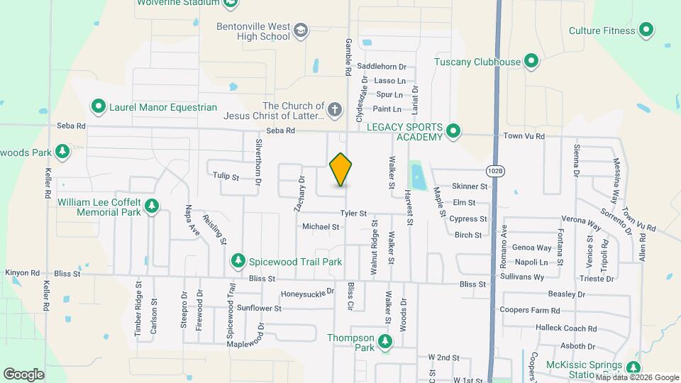 802 Vly Oaks Ln Map and Location Details