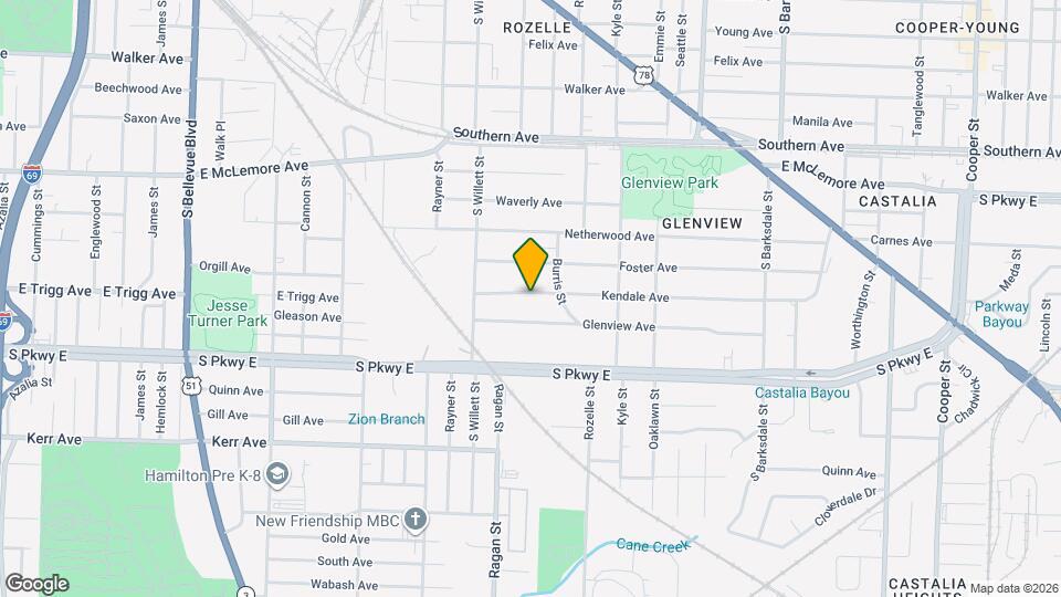 1621 Kendale Ave Map and Location Details