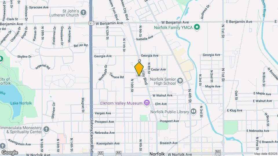 900 N 10th St-Unit -Apt #2 Map and Location Details