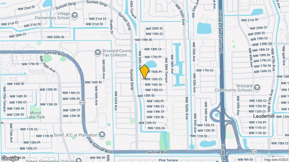 5978 NW 16th Ct Mapa y Detalles de la Ubicación