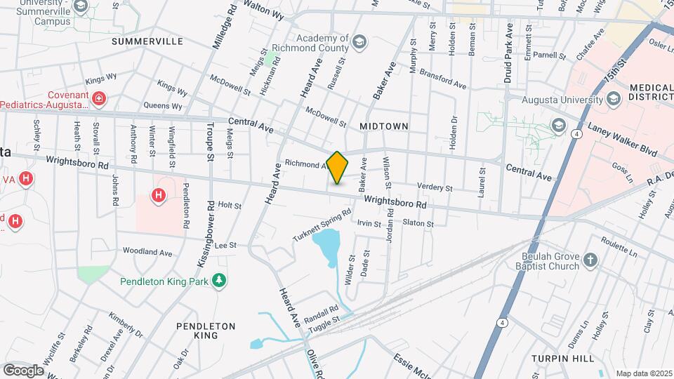 1927 Wrightsboro Rd Map and Location Details