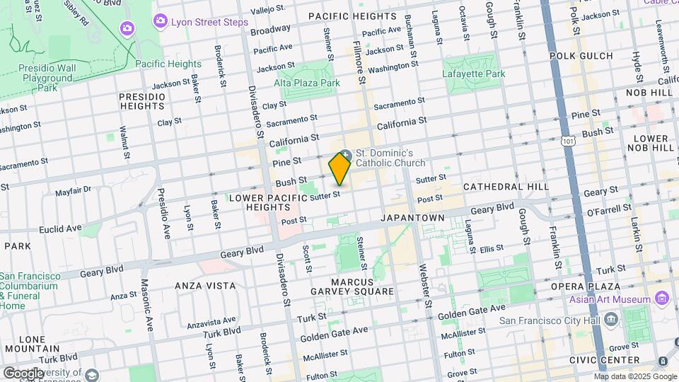 2140-2144 Sutter St Map and Location Details