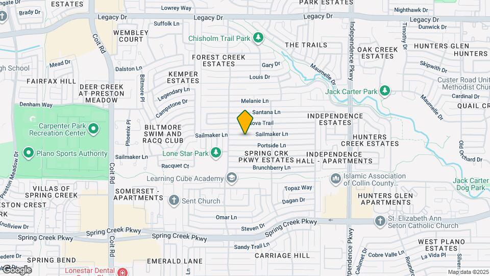 3404 Sailmaker Ln Map and Location Details