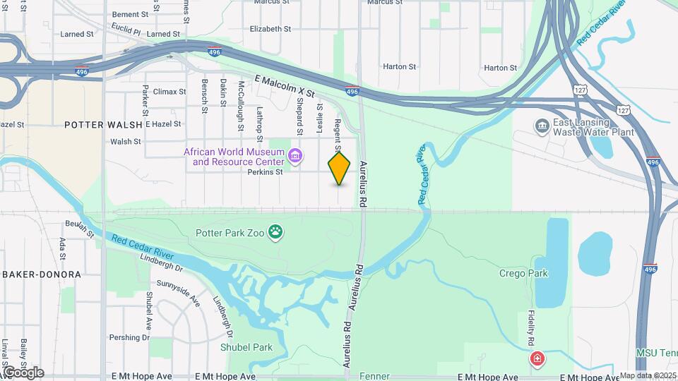 1225 Regent St Map and Location Details