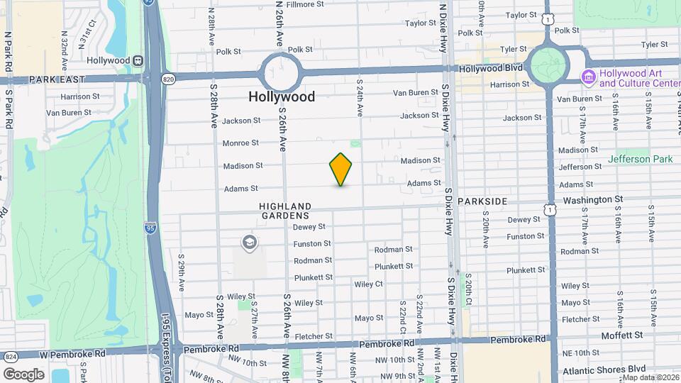 2434 Adams St Map and Location Details
