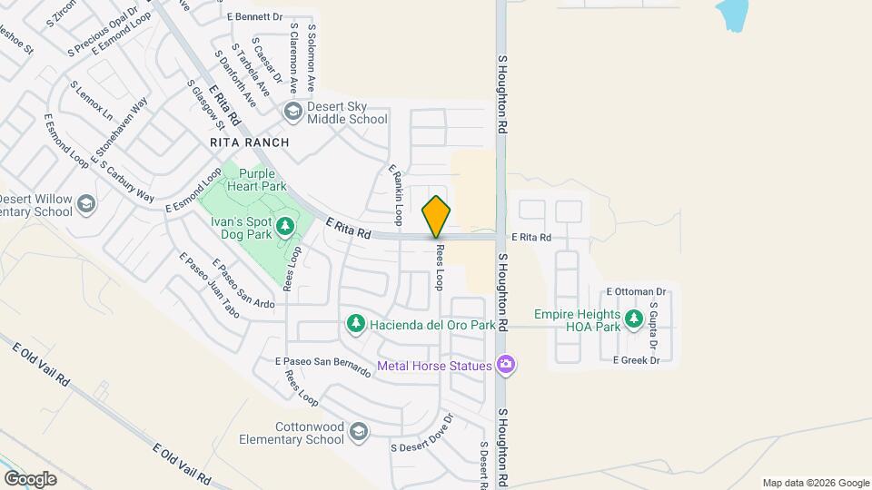 10157 E Placita del Timbre Map and Location Details