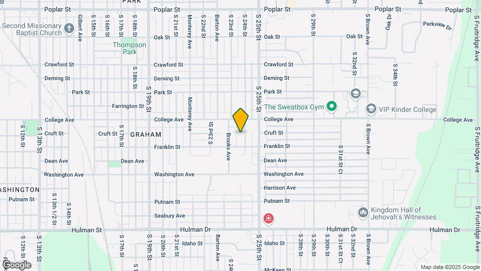 1133 S 24th St Map and Location Details
