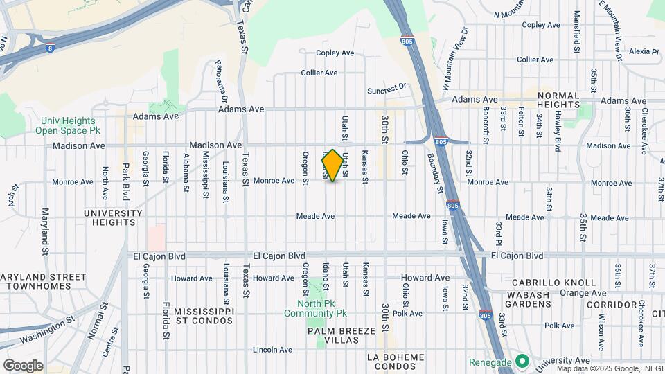 4485 Idaho St Map and Location Details