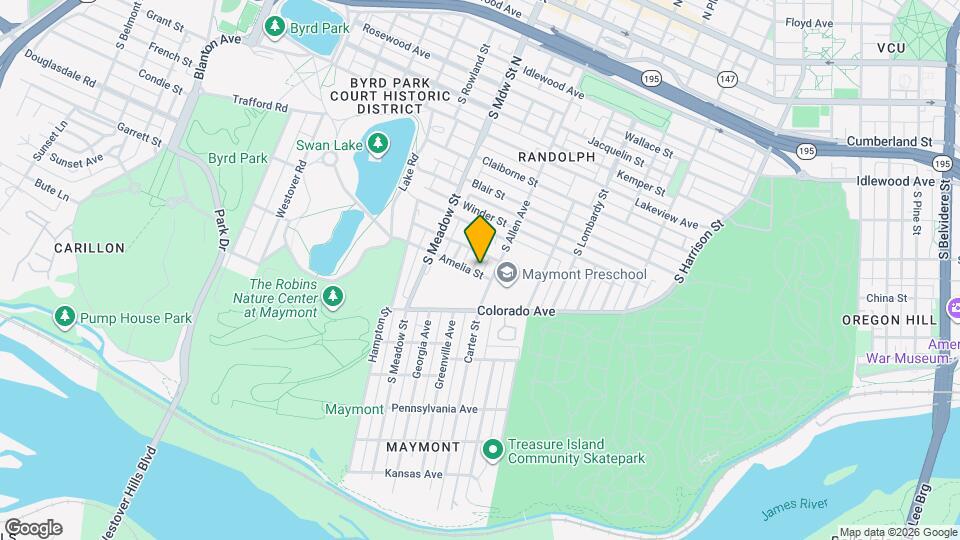 1205 Greenville Ave Map and Location Details