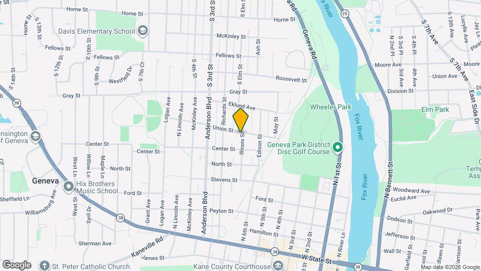 628 Illinois St Map and Location Details