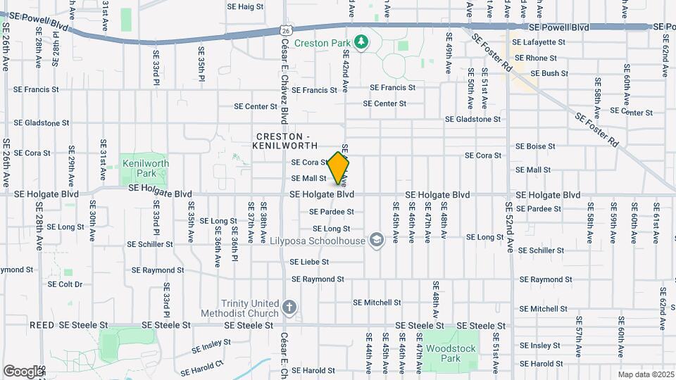 4113 SE Holgate Blvd Map and Location Details