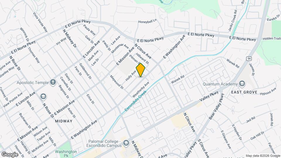2230 E Washington Ave Mapa y Detalles de la Ubicación