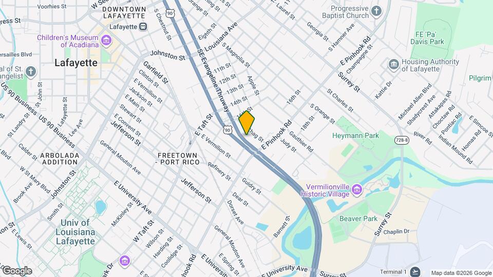 1331 SE Evangeline Thruway Map and Location Details