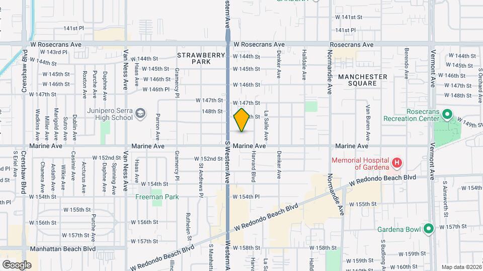 1728 W 150th St Map and Location Details