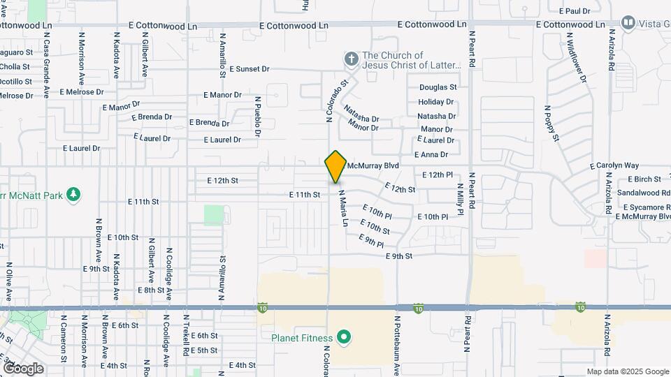 1125 N Maria Ln Map and Location Details