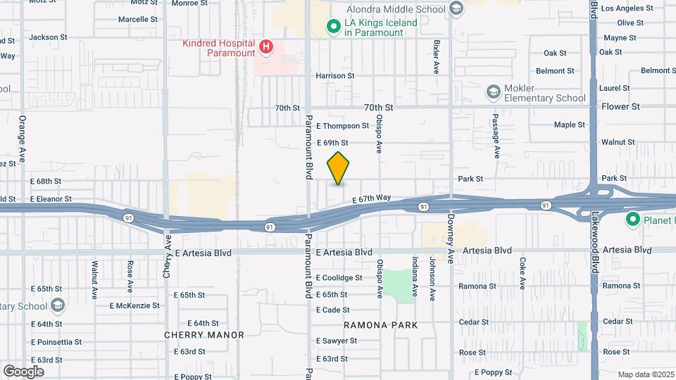 6773 Orizaba Ave Map and Location Details