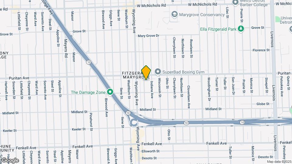 15878 Kentucky St Map and Location Details
