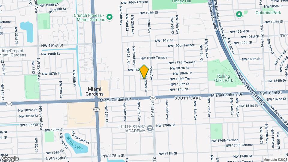 18520 NW 22nd Ct Map and Location Details