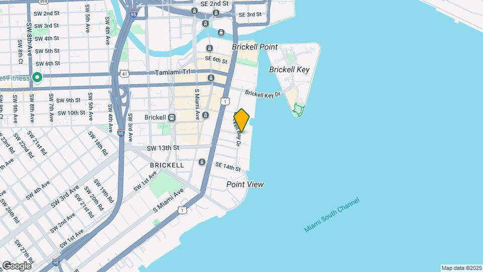 1111 Brickell Bay Dr, Unit 201 Map and Location Details
