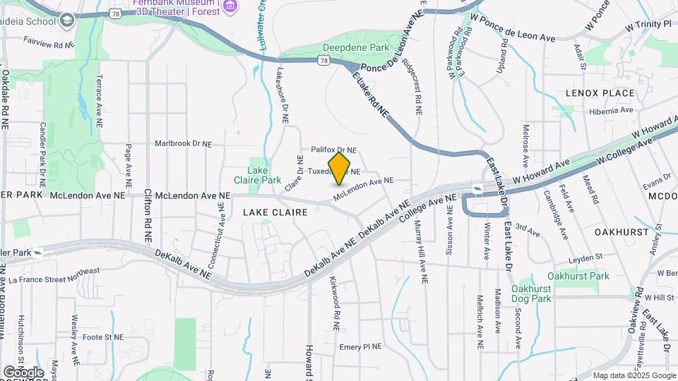 2018 McLendon Ave NE Map and Location Details