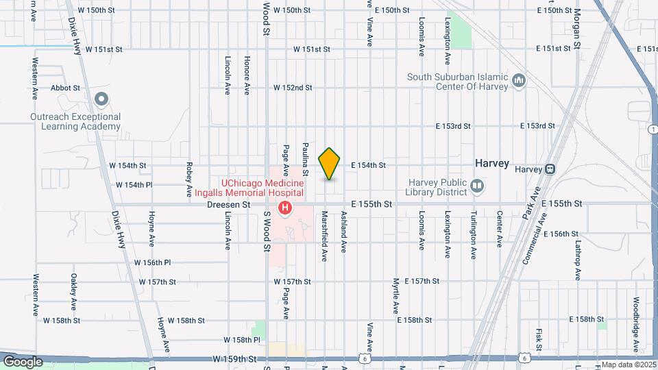 15423 Marshfield Ave, Unit 2S Mapa y Detalles de la Ubicación