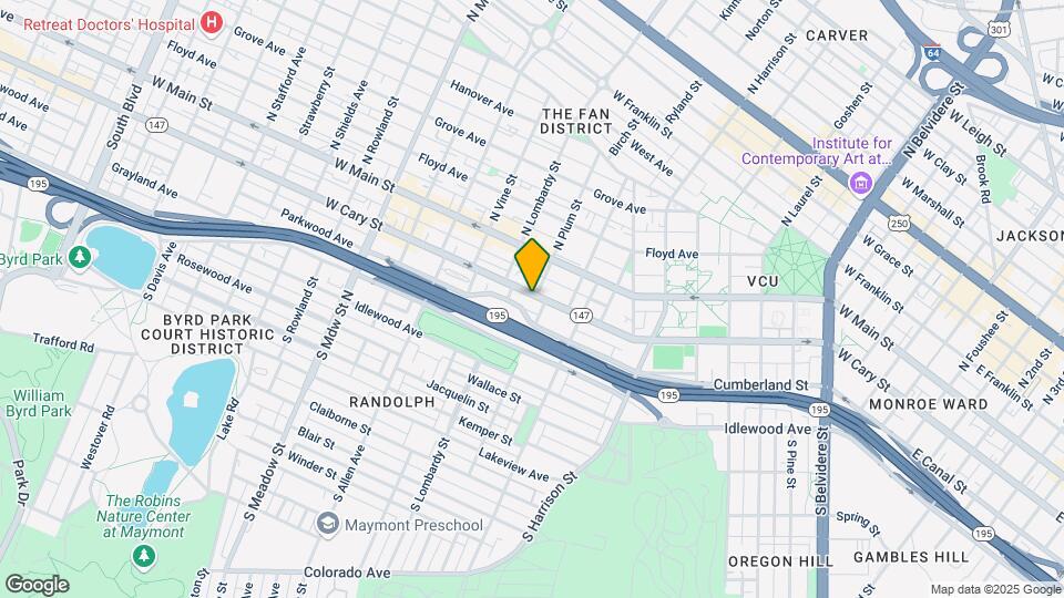 1513 W Cary St Mapa y Detalles de la Ubicación