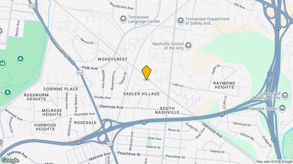 100 Sadler Ct, Unit Front Bedroom Mapa y Detalles de la Ubicación