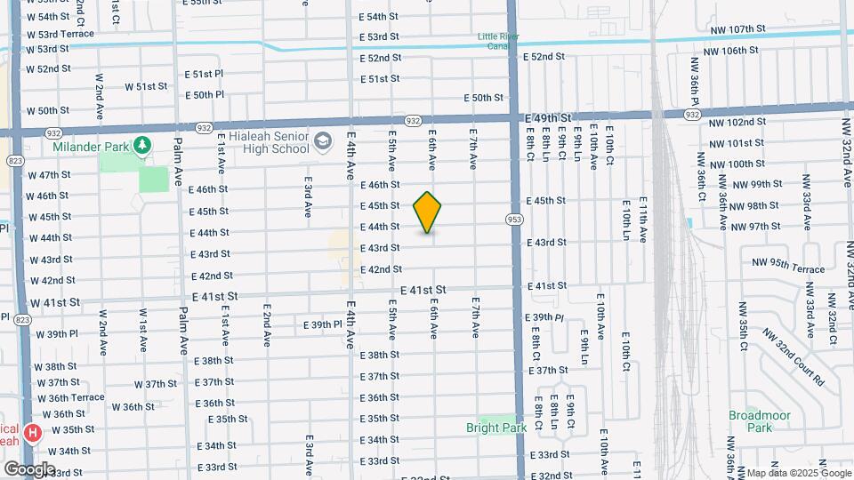595 E 43rd St Map and Location Details