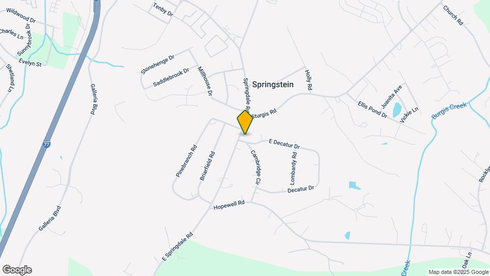 864 Springdale Rd Map and Location Details