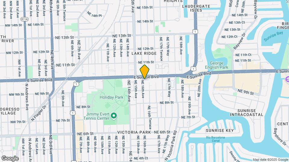 932 NE 16th Ave Map and Location Details