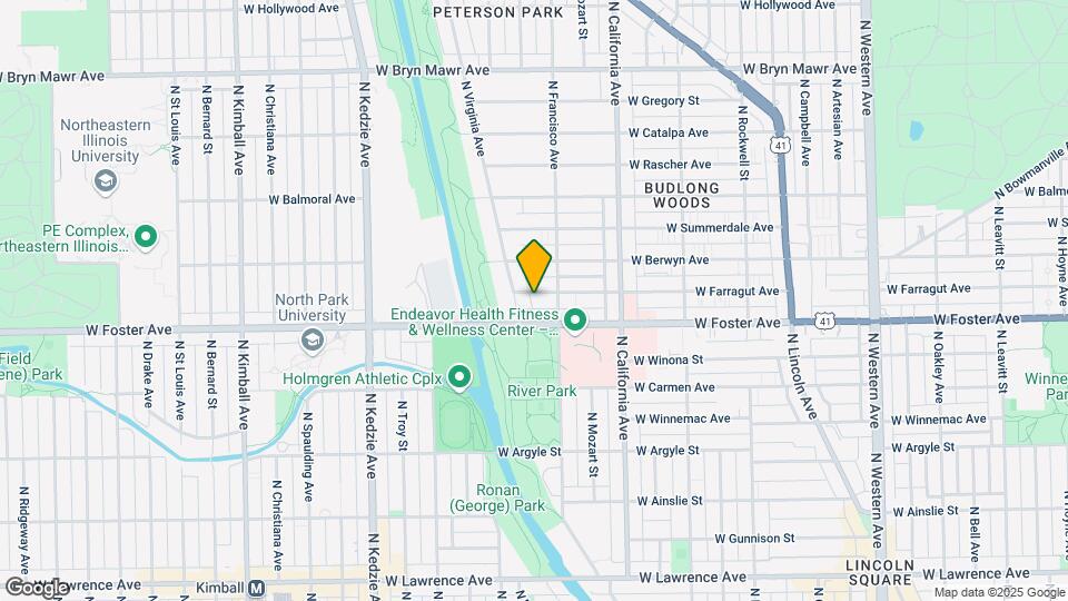 2921 W Farragut Ave Map and Location Details
