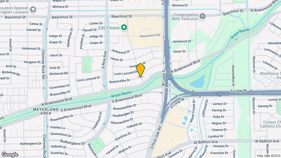 4903 Braesvalley Dr Map and Location Details