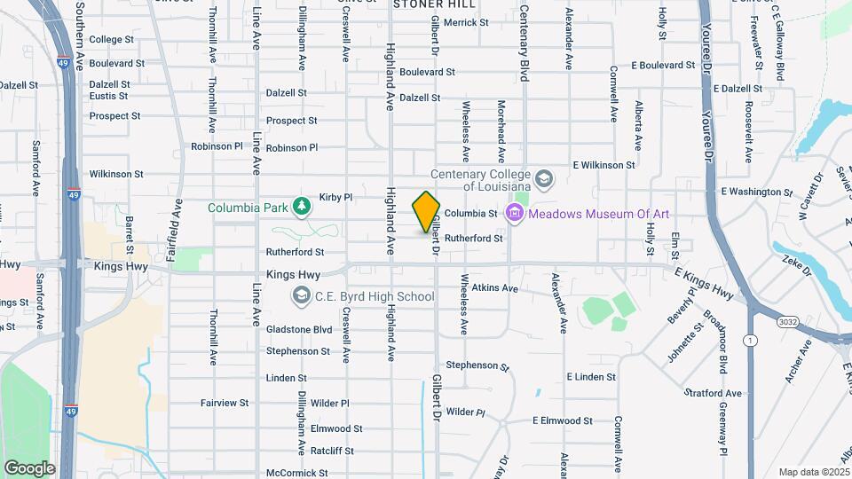 411 Rutherford St Map and Location Details