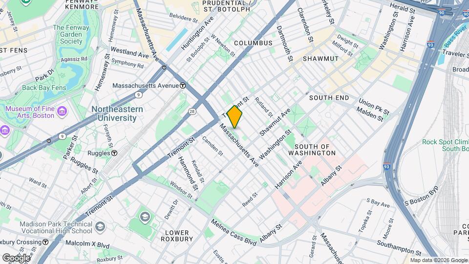 542 Massachusetts Ave Map and Location Details