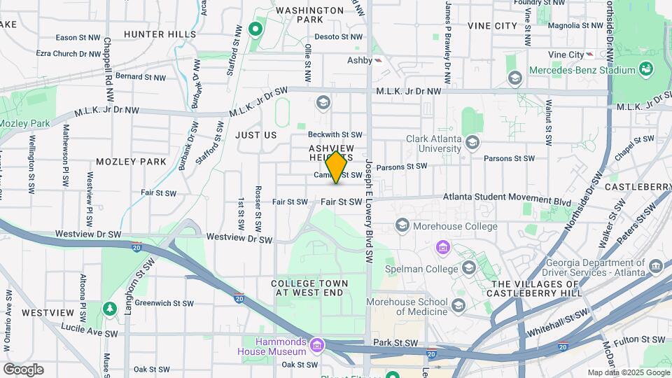 978 Ashby Grove SW Mapa y Detalles de la Ubicación