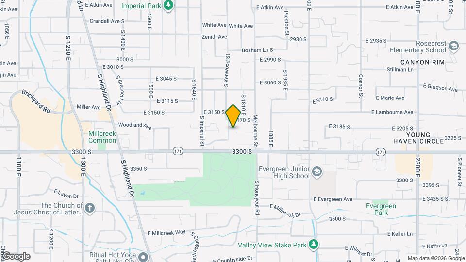 3205 S Kenwood St, Unit Kenwood Map and Location Details