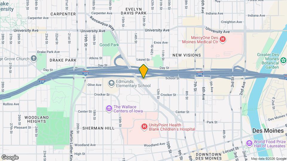 1393 Keosauqua Way Map and Location Details