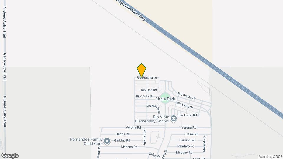 67411 Rio Rosalia Dr Map and Location Details