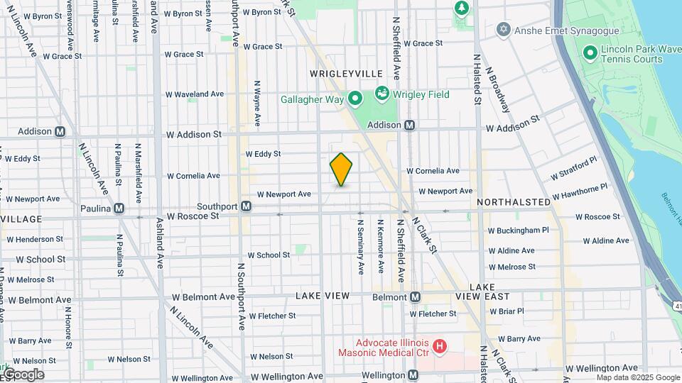 1122 W Newport Ave, Unit 3B Map and Location Details