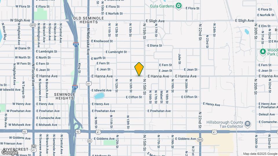 1415 E Hanna Ave Map and Location Details